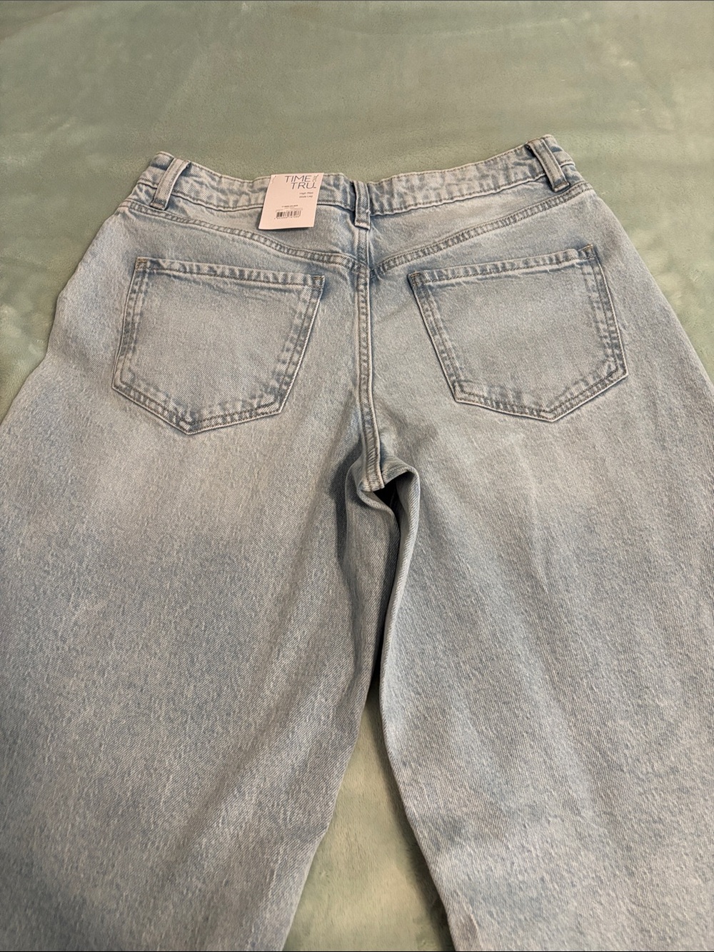 Time and Tru Light Blue Wide Leg Jeans - Picture 2 of 4